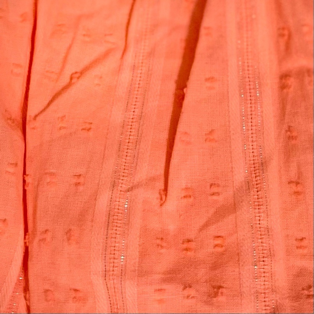 LILLY PULITZER Louisa Dress Papaya Punch Off The Shoulder Belted Tiered Mini NWT - Picture 12 of 13